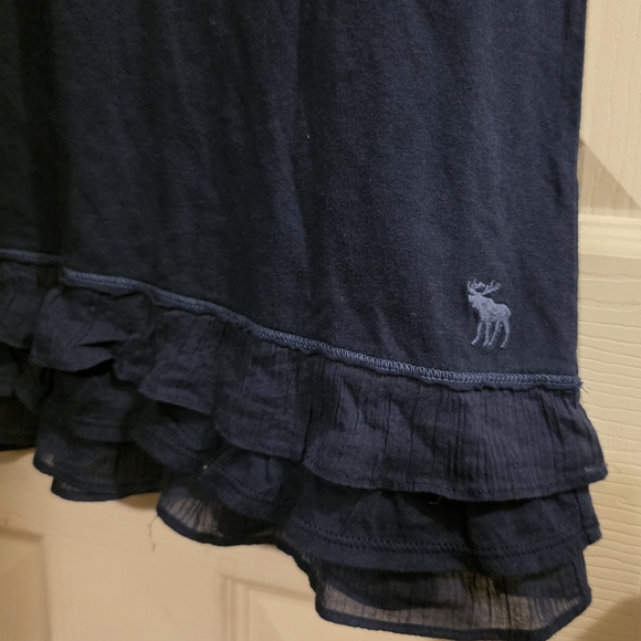 Abercrombie & Fitch Kids Navy Ruffle Tank Dress XL - Picture 4 of 4